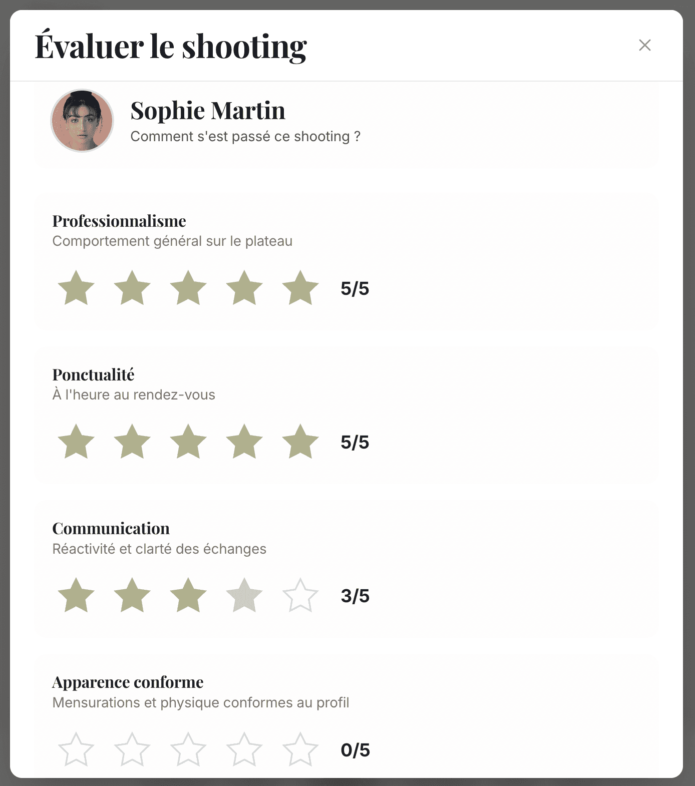 Interface MODL — castings